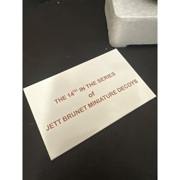 Jett Brunet Miniature Redhead Duck Decoy 14th - Picture 2 of 6